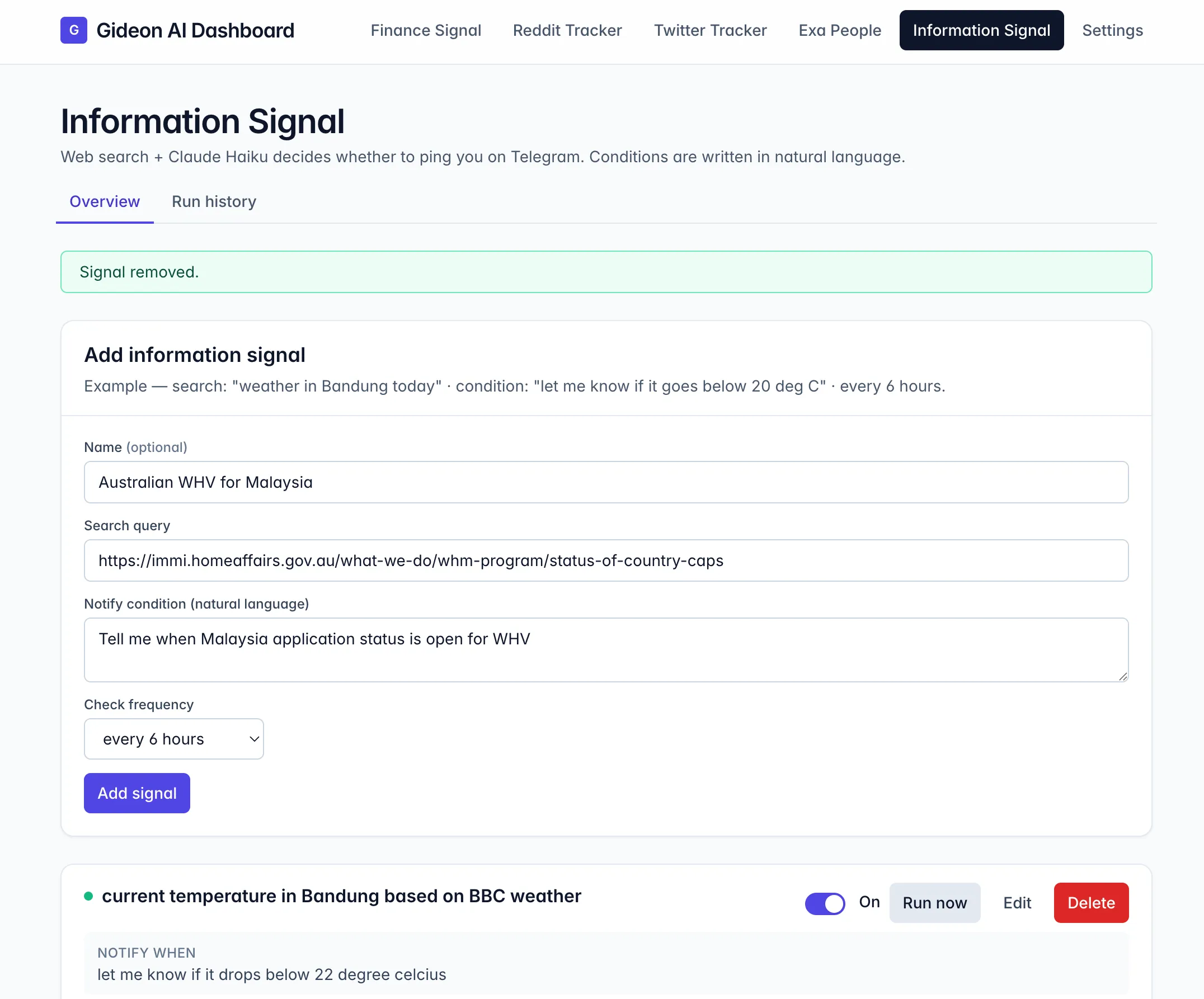 information signal